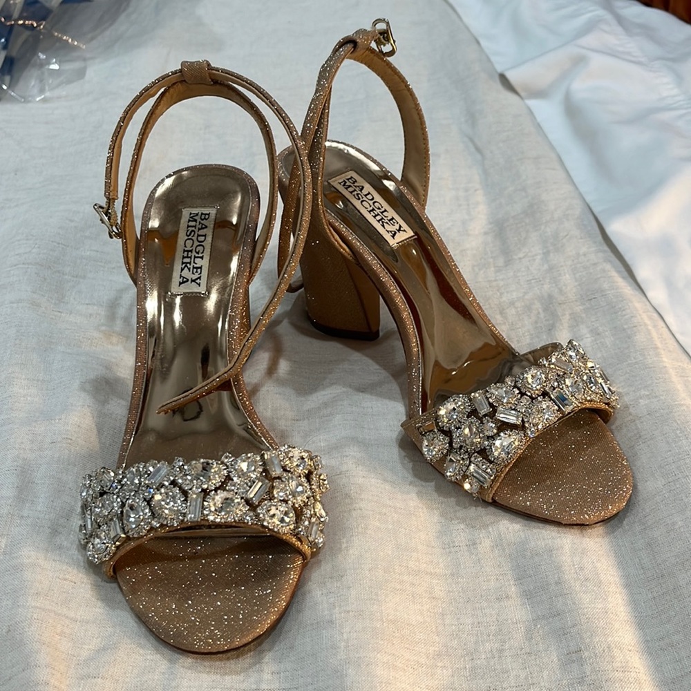 Badgley Mischka Jeweled Sparkly Heels